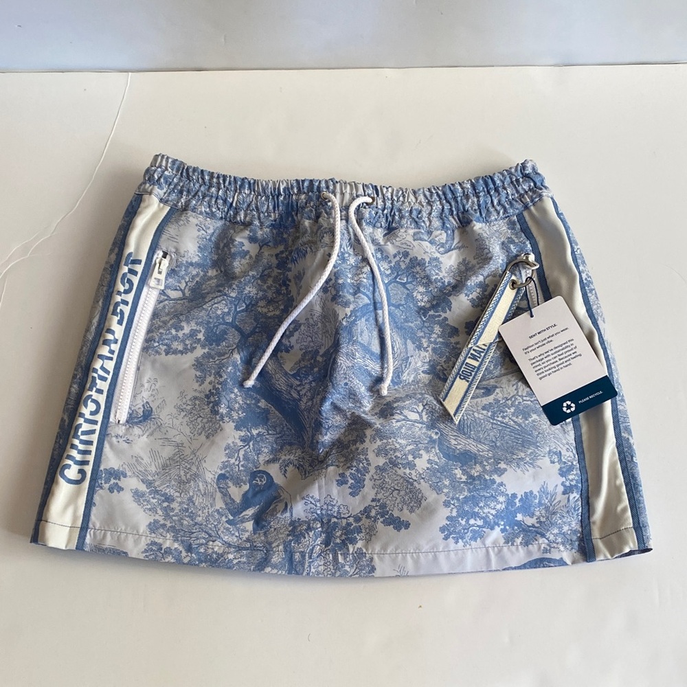 Christian Dior Blue and White mini skirts